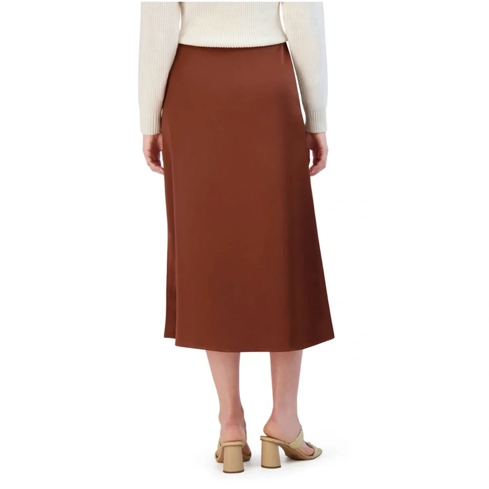 NWT French Connection Satin Midi Skirt